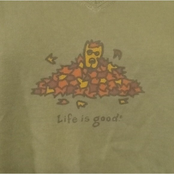 Life is Good Fall Dog Graphic Tee - Picture 3 of 7